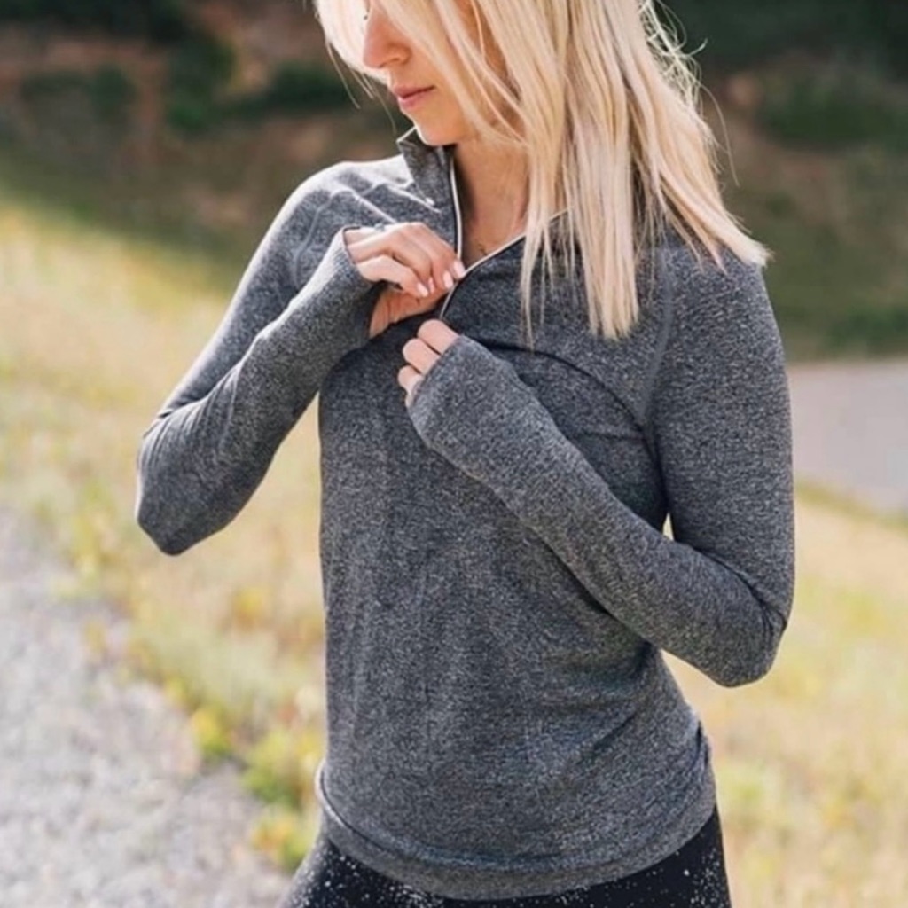 Zyia 1/4 Zip Fog Performance (Gray)